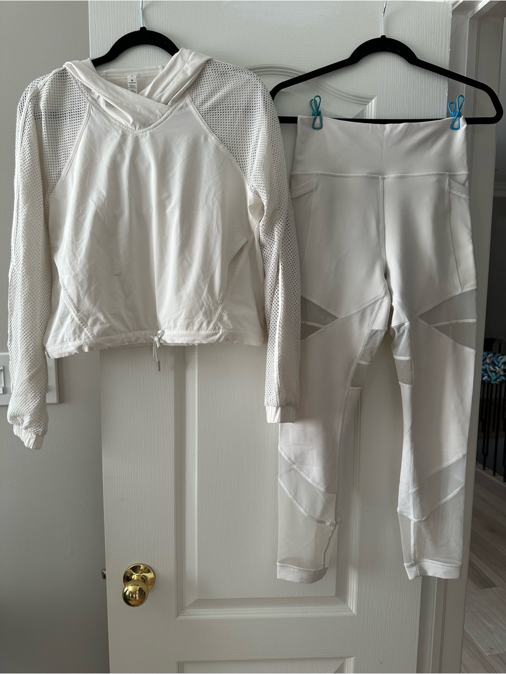 lululemon mesh pullover and pant set